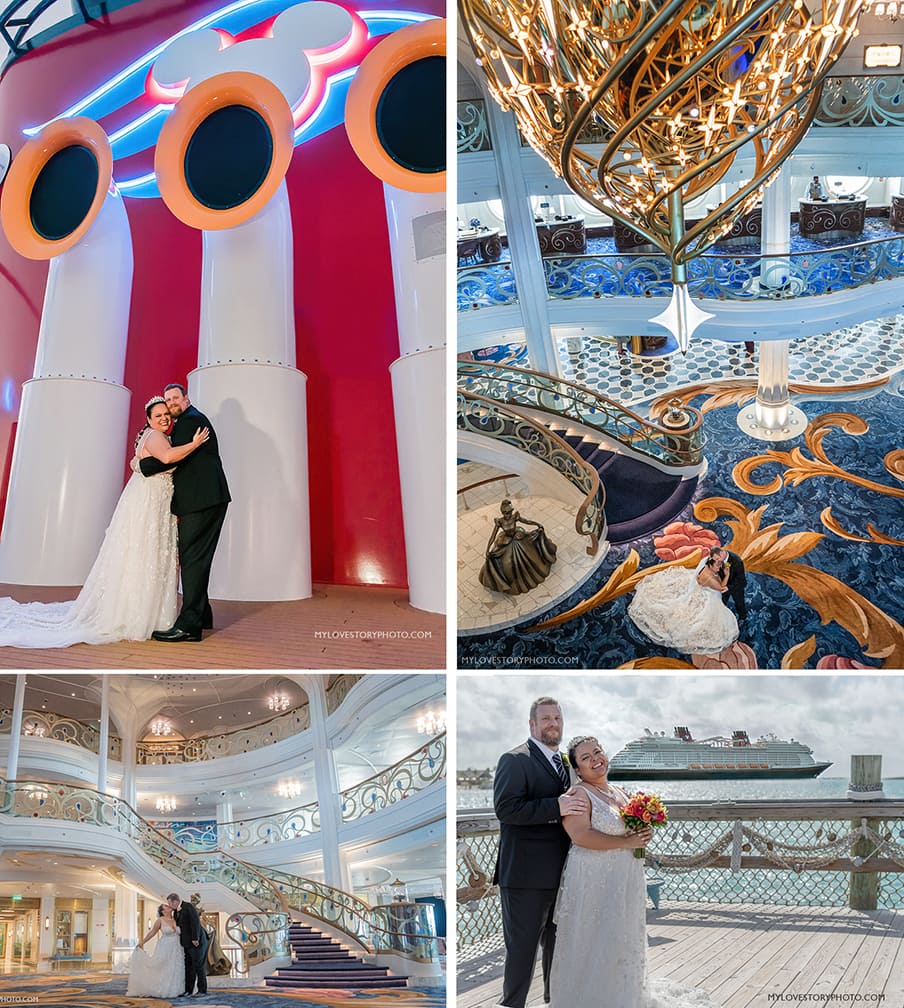 Disney Wish cruise ship wedding photographer