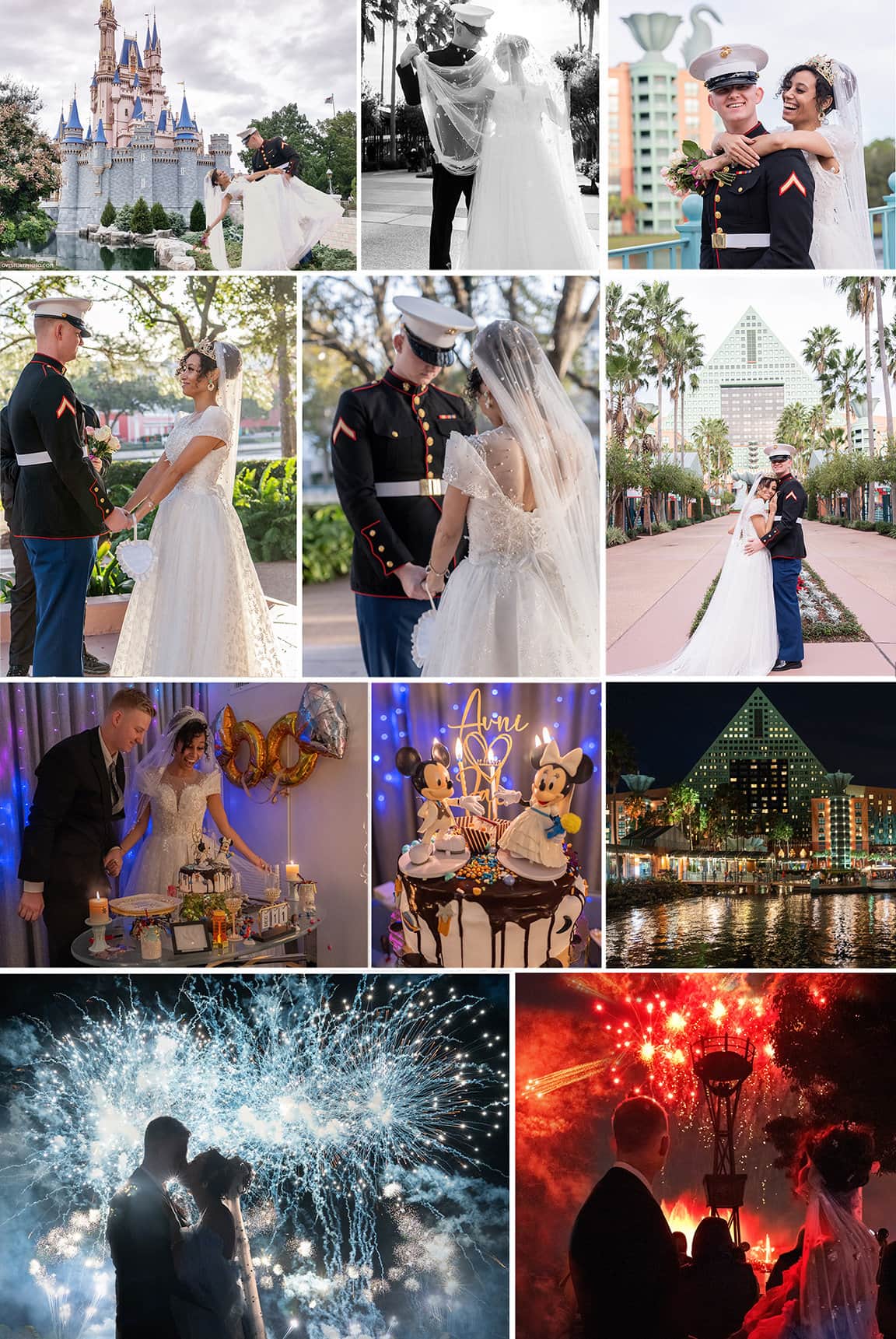 Disney wedding photography video package
